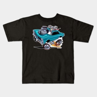 GOATINATOR 1965 GTO blue Kids T-Shirt